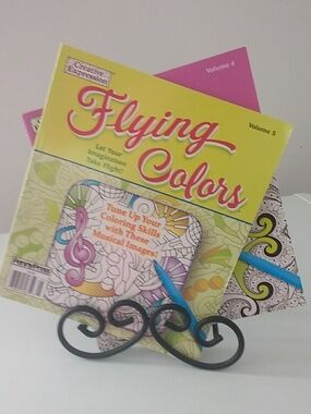 Flying Colors Adult Coloring Books — Volume 4 & 5